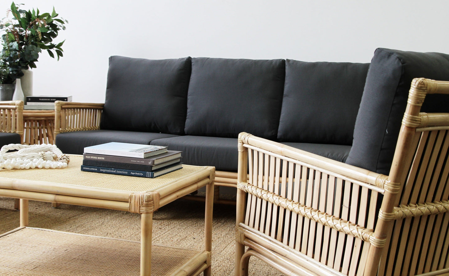 Tribeca Cane 3-Seater Sofa