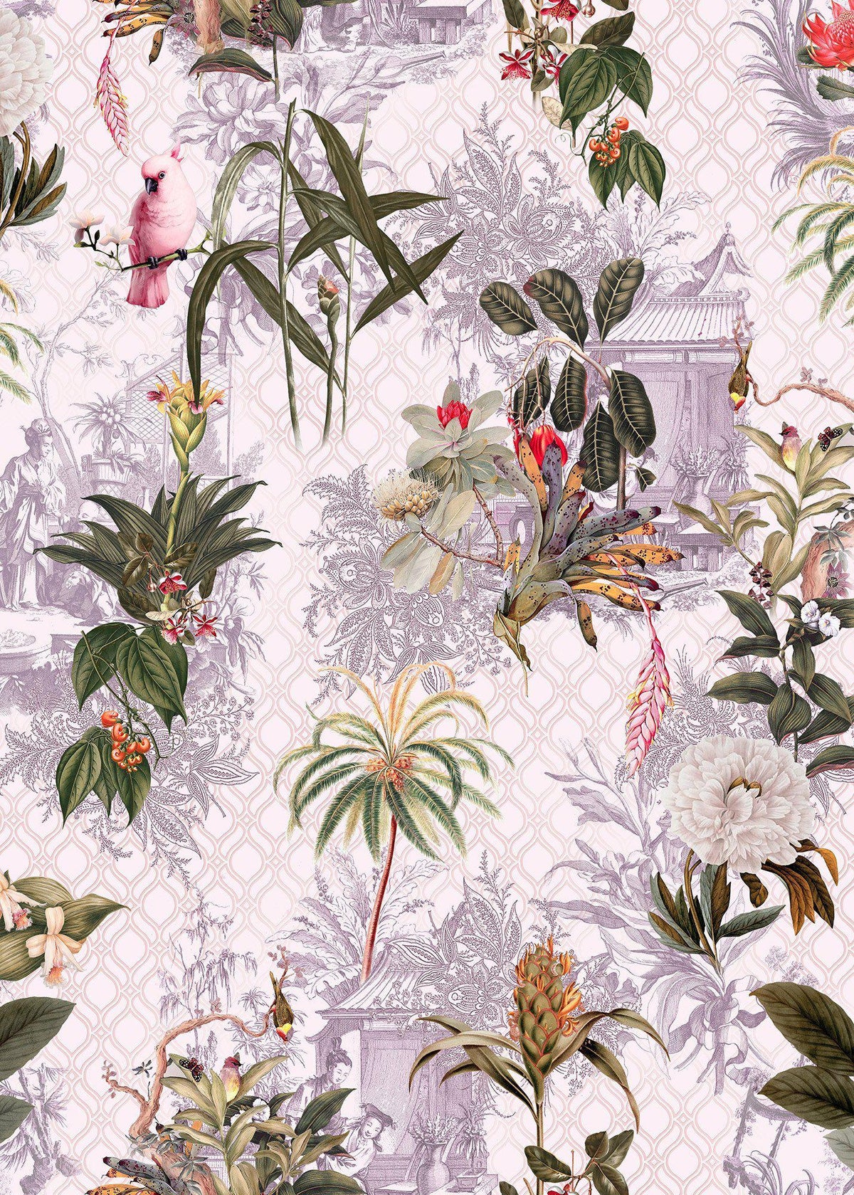 Sample – Tropicana - Custom Sized Wallpaper Mural (per m2)