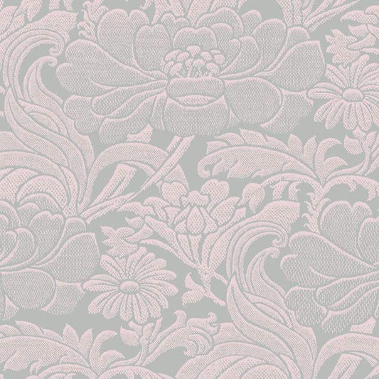 Tudor Floral Florence Broadhurst Wallpaper - Cloud