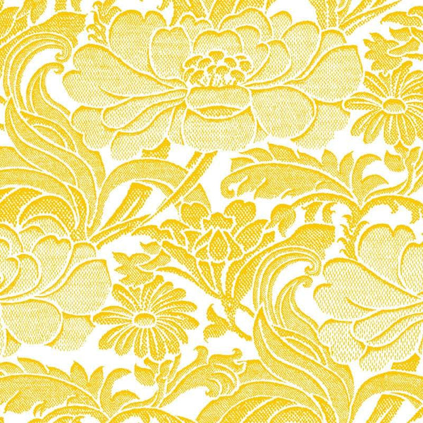 Sample – Tudor Floral Florence Broadhurst Wallpaper - Sunshine