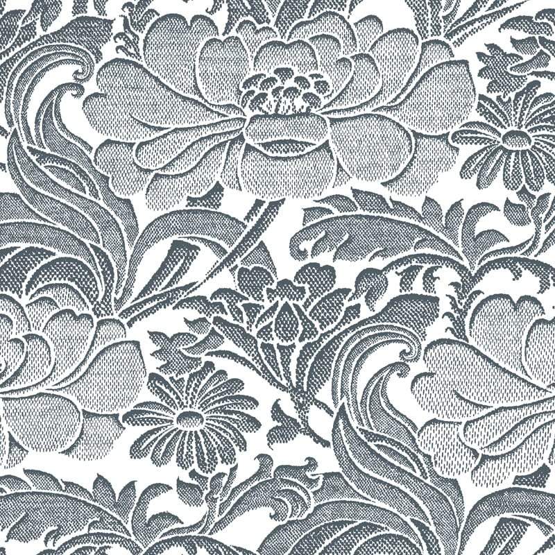 Sample – Tudor Floral Florence Broadhurst Wallpaper - Aquila