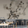 Twigs 1 - Taupe - Custom Sized Wallpaper Mural (per m2)