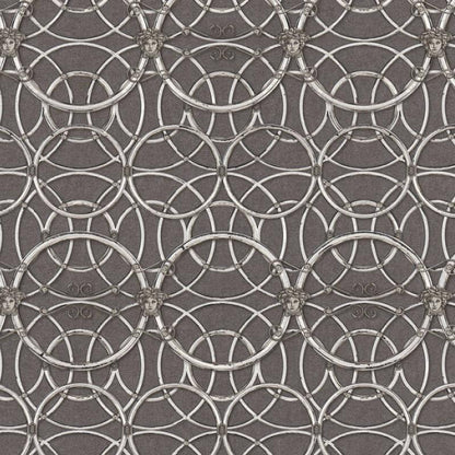 Versace Chain Wallpaper - Silver/Grey