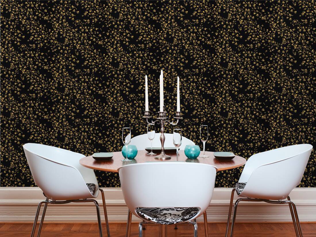 Versace Fall Wallpaper - Black/Gold
