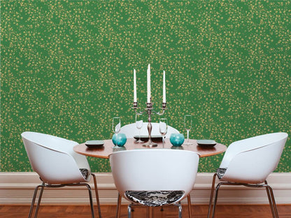 Versace Fall Wallpaper - Green/Gold/Yellow