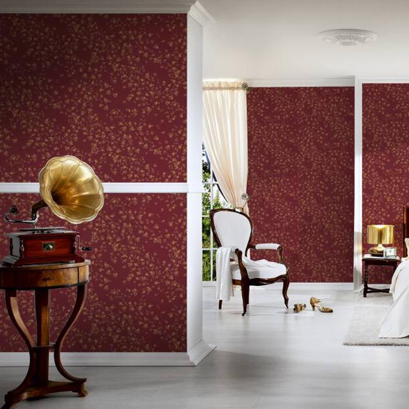 Versace Fall Wallpaper - Red/Gold/Brown