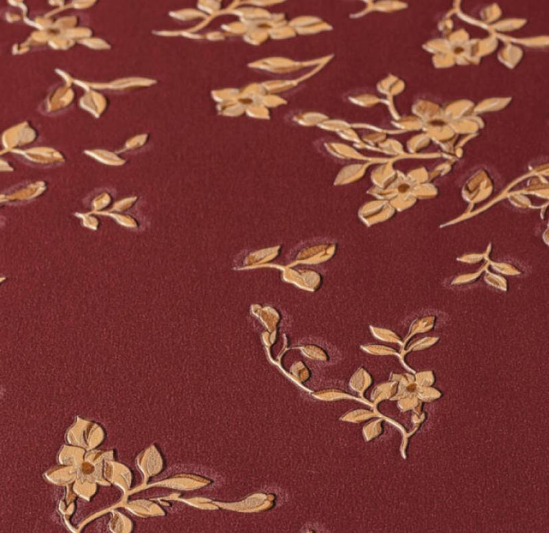 Versace Fall Wallpaper - Red/Gold/Brown