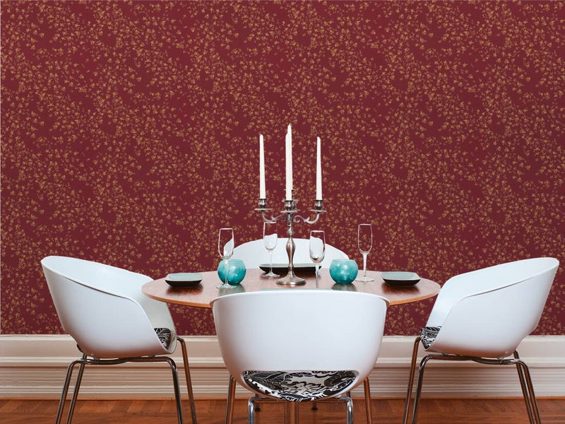 Versace Fall Wallpaper - Red/Gold/Brown