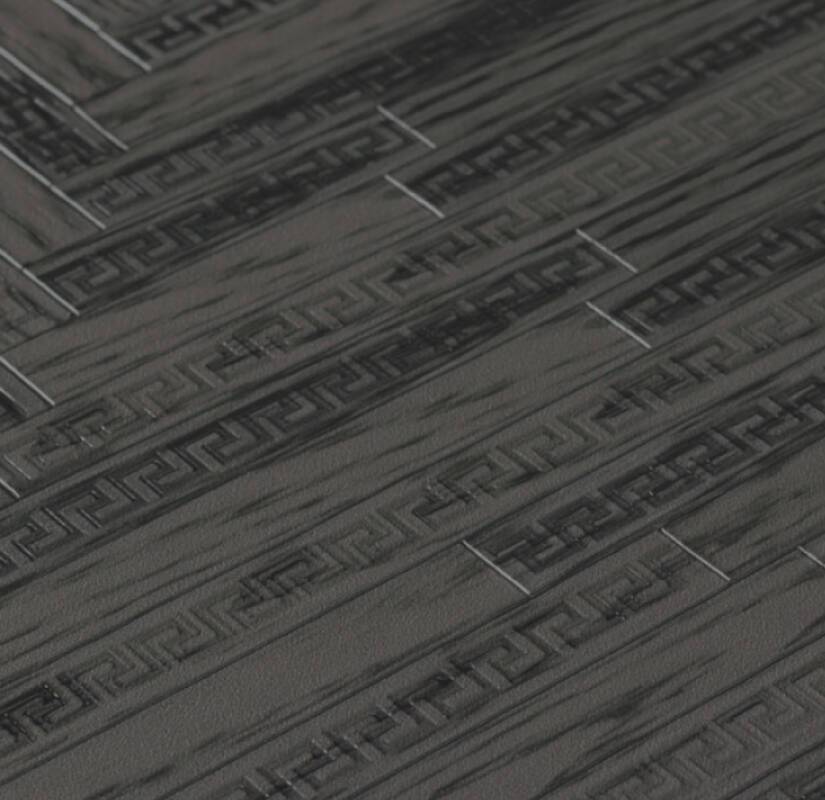 Versace Parquet Wallpaper - Grey/Black
