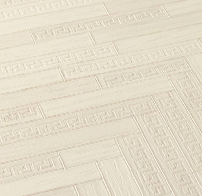 Versace Parquet Wallpaper - Creme/Beige