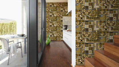 Versace Tapestry Wallpaper - Gold/Silver/Black/White