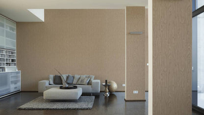 Versace Timber Wallpaper - Beige/Brown