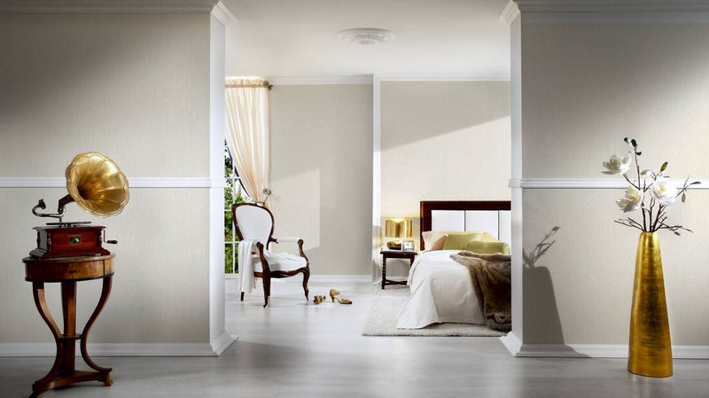 Versace Timber Wallpaper - Beige/Creme