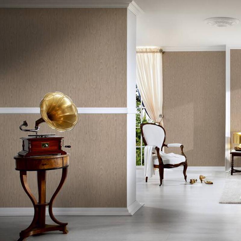 Versace Timber Wallpaper - Beige/Brown