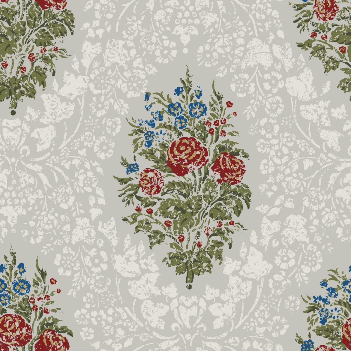 Victoria Historical Wallpaper - Grey