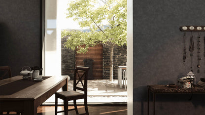 Charred Plaster Vinyl Wallpaper - Charcoal - 43 Rolls Due July