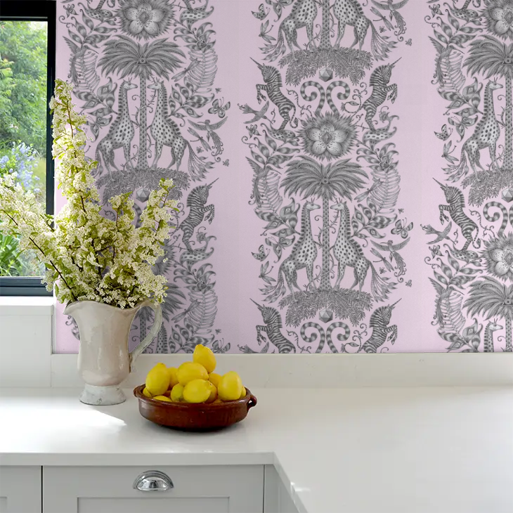 Kruger Wallpaper - Pink