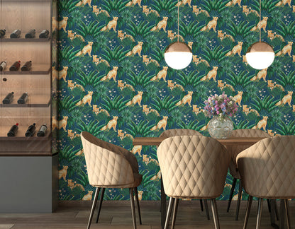 Sample - Jungle Cheetah Wallpaper - Ohpopsi - Ink