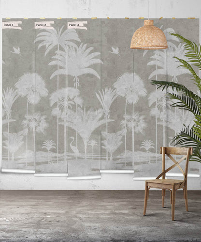 Shadow Palm Mural Hybrid Wallpaper - 5 Colours