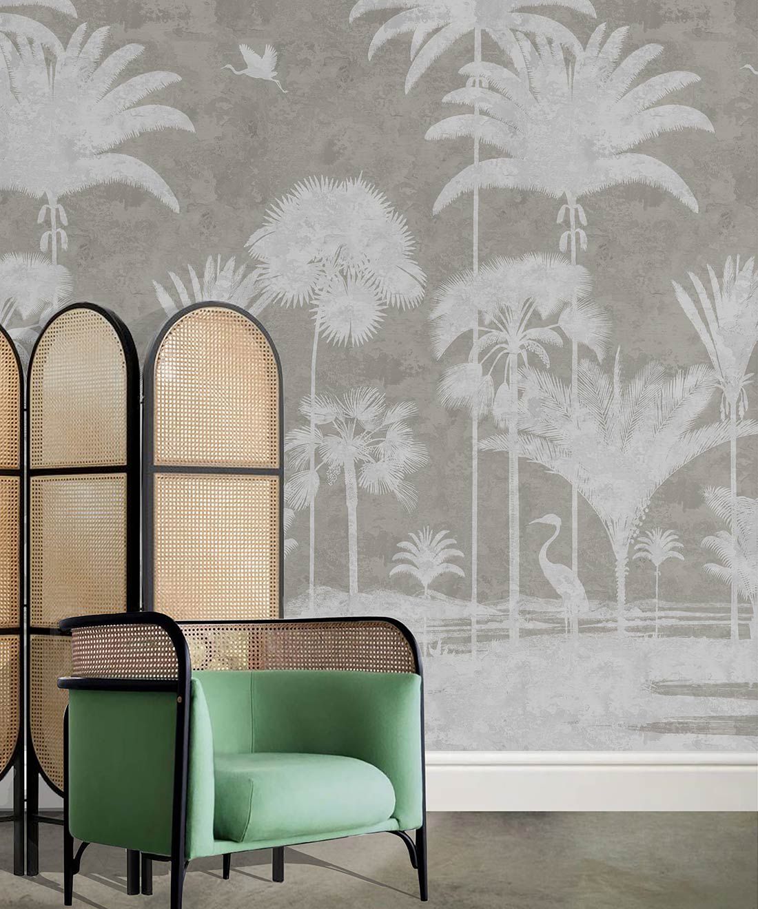 Shadow Palm Mural Hybrid Wallpaper - 5 Colours