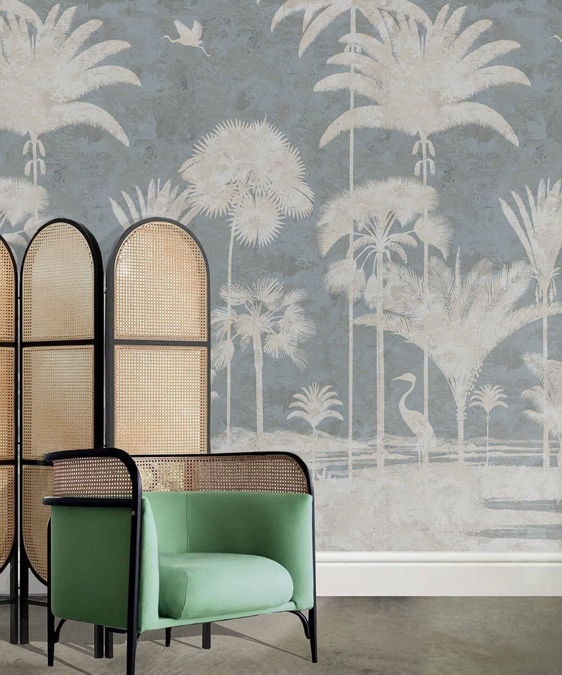Shadow Palm Mural Hybrid Wallpaper - 5 Colours