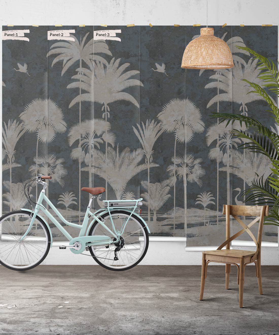 Shadow Palm Mural Hybrid Wallpaper - 5 Colours