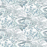 Waterfall Gardens Florence Broadhurst Wallpaper - Blue