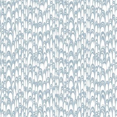Sample – Waterjet Florence Broadhurst Wallpaper - Blue