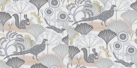 Mardgomma Wallpaper - White/Grey