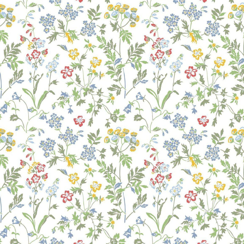 Juni Scandinavian Wallpaper - White/Multi - Discontinuing