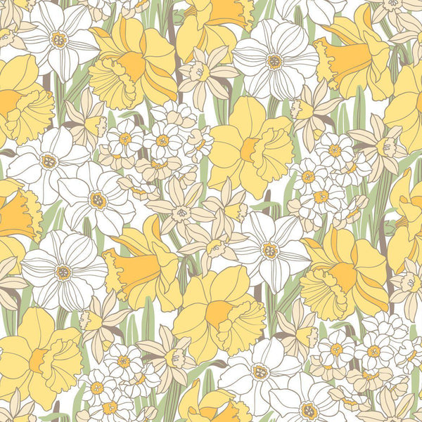 Sample - Daffodil Wallpaper - Yellow