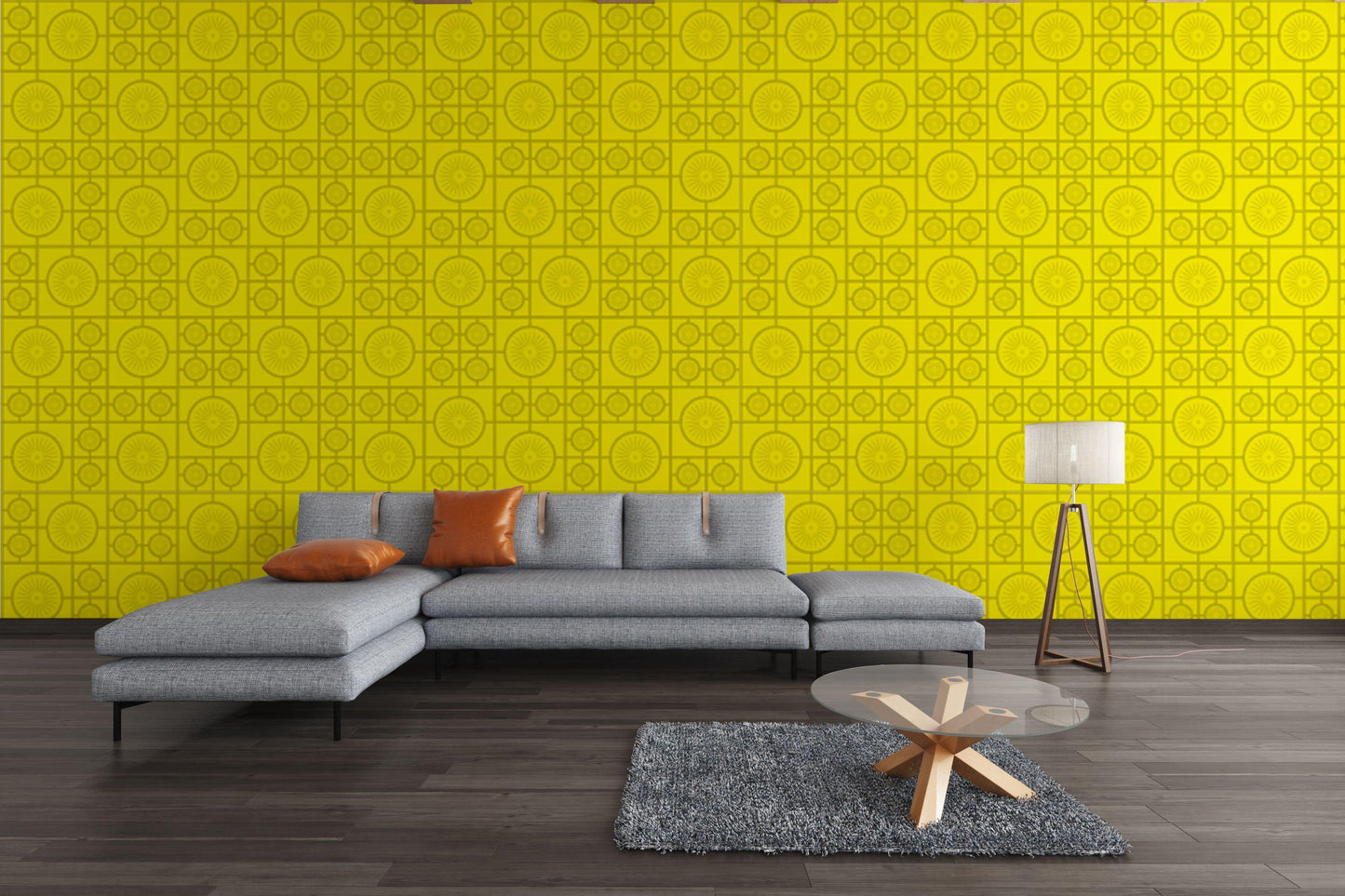 Retro Lino Wallpaper - Sunshine
