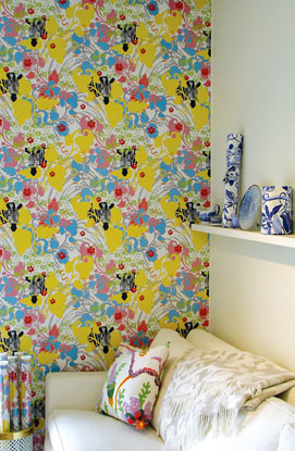 Sample - Zebra Animal Flowers Wallpaper Posters