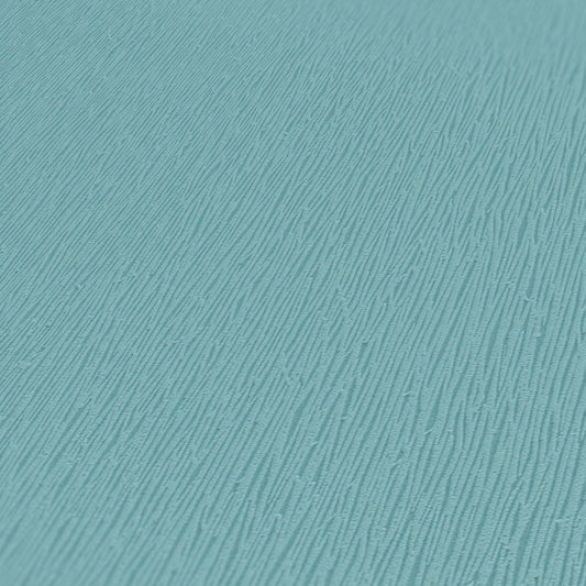 Textured Vinyl Wallpaper - Aqua Blue