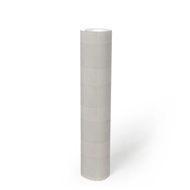 Bistro Plaid - Checkered Wallpaper - Grey