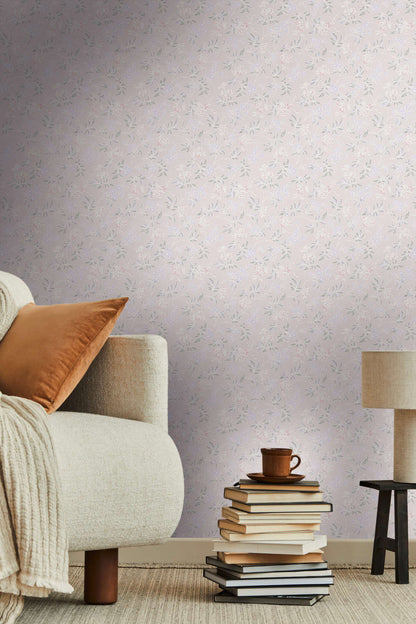 Jasmin - Floral Wallpaper - Pink