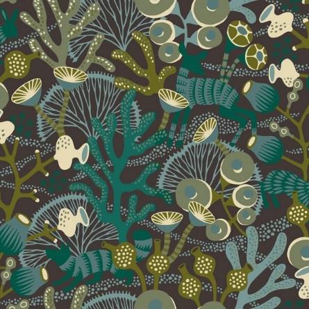 Korallang Wallpaper - 4 Colours Green/Multi