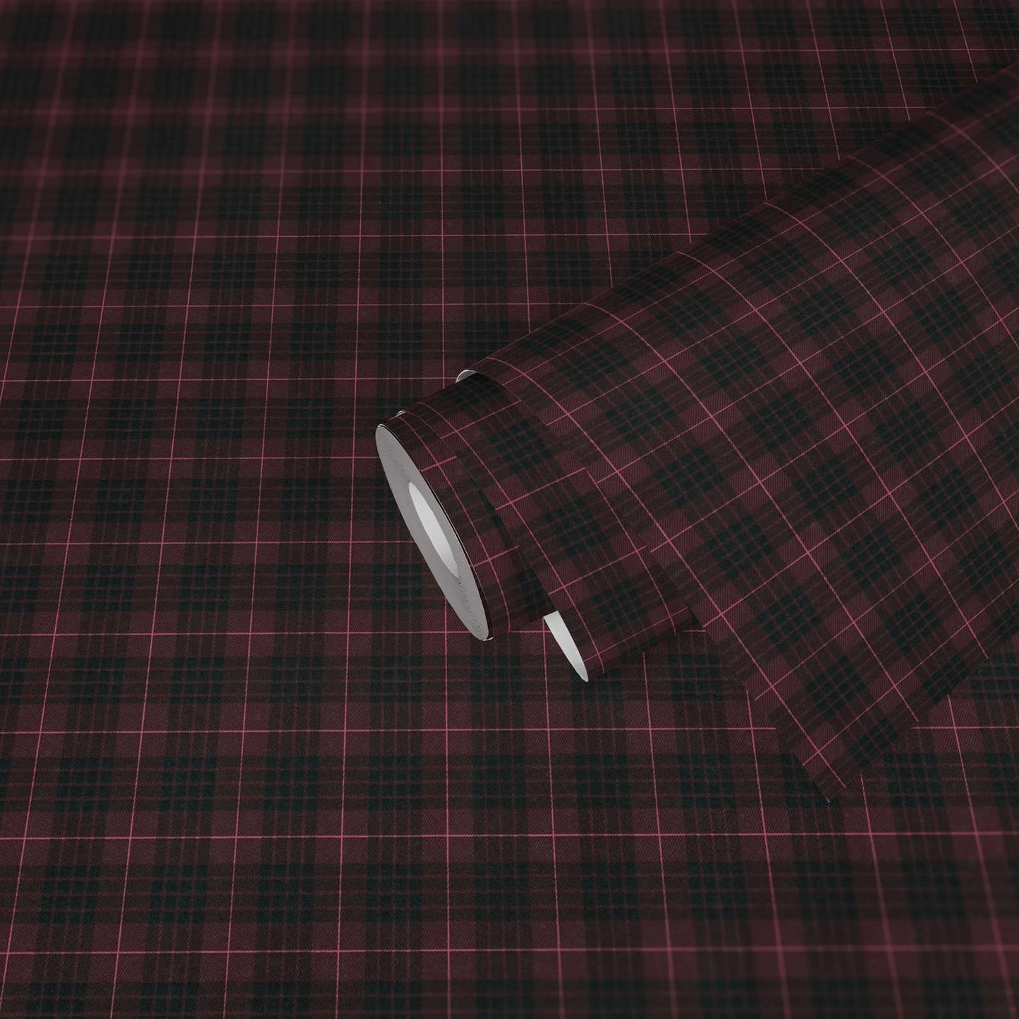 Tartan The Wallpaper - Black/Pink
