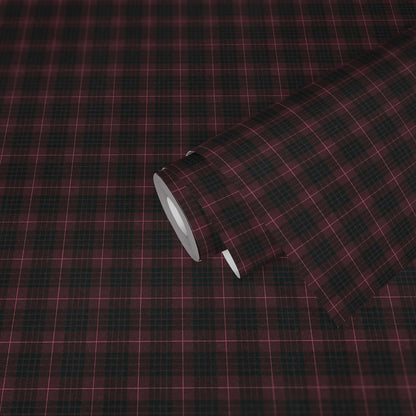 Tartan The Wallpaper - Black/Pink