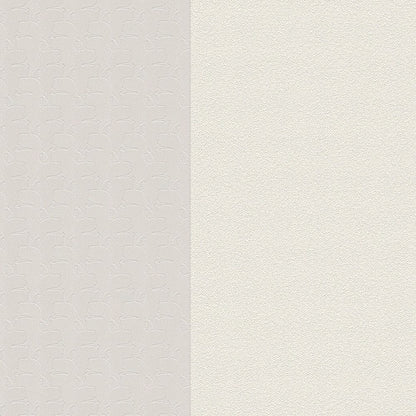 Rock Chic Stripes Heavy Weight - Designer Wallpaper - Light Grey