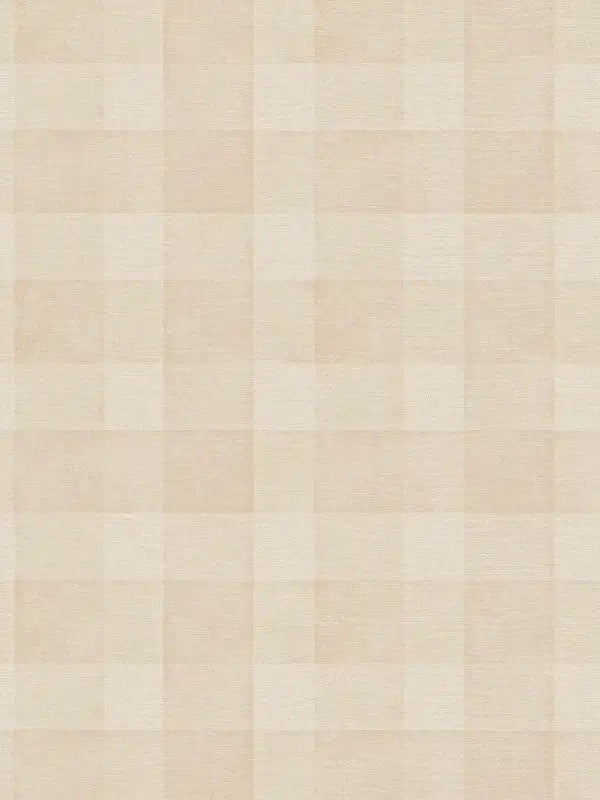 Sample - Bistro Plaid - Checkered Wallpaper - Cream