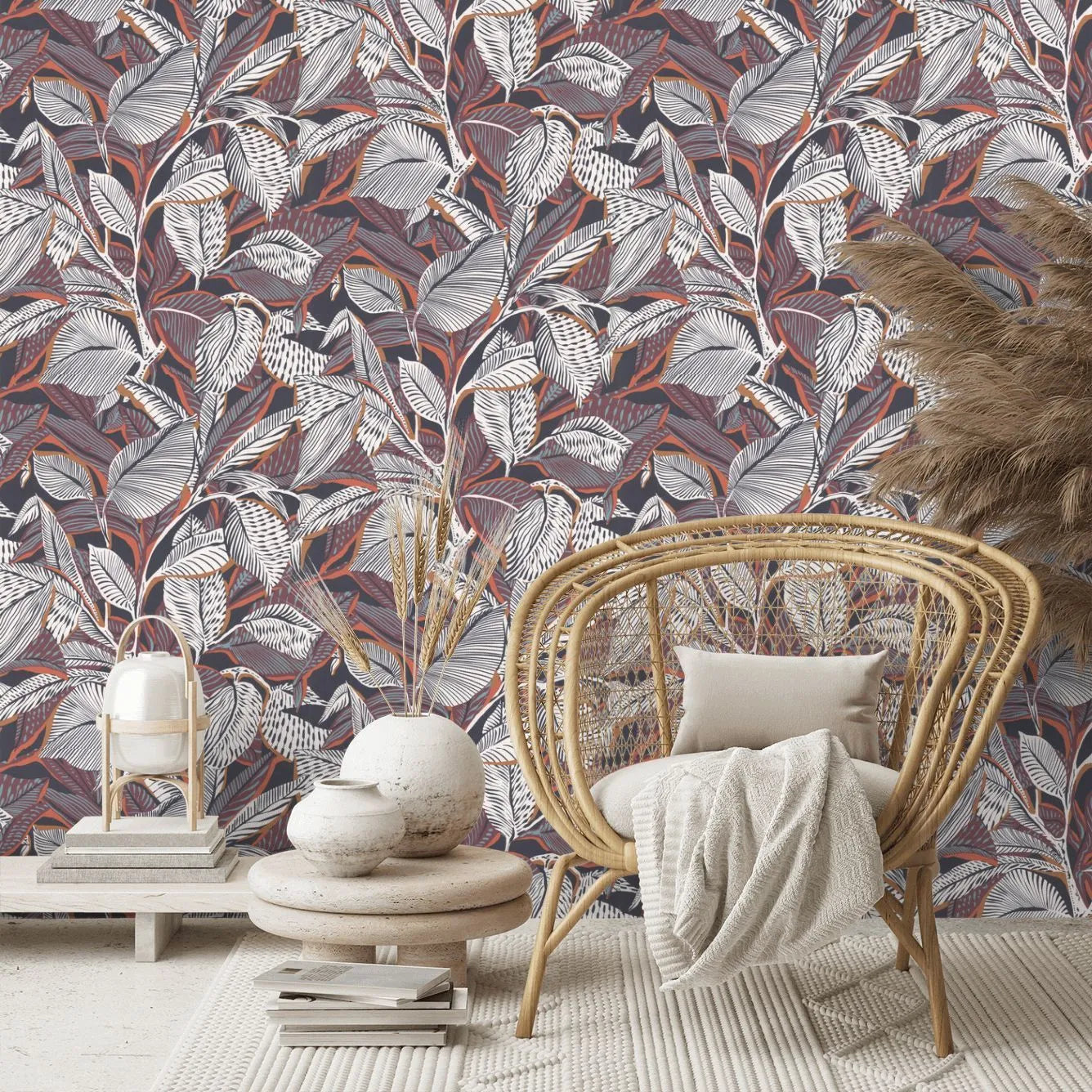 Riviera Lagoon Wallpaper - Terre Cuite