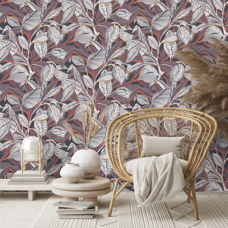 Riviera Lagoon Wallpaper - Terre Cuite