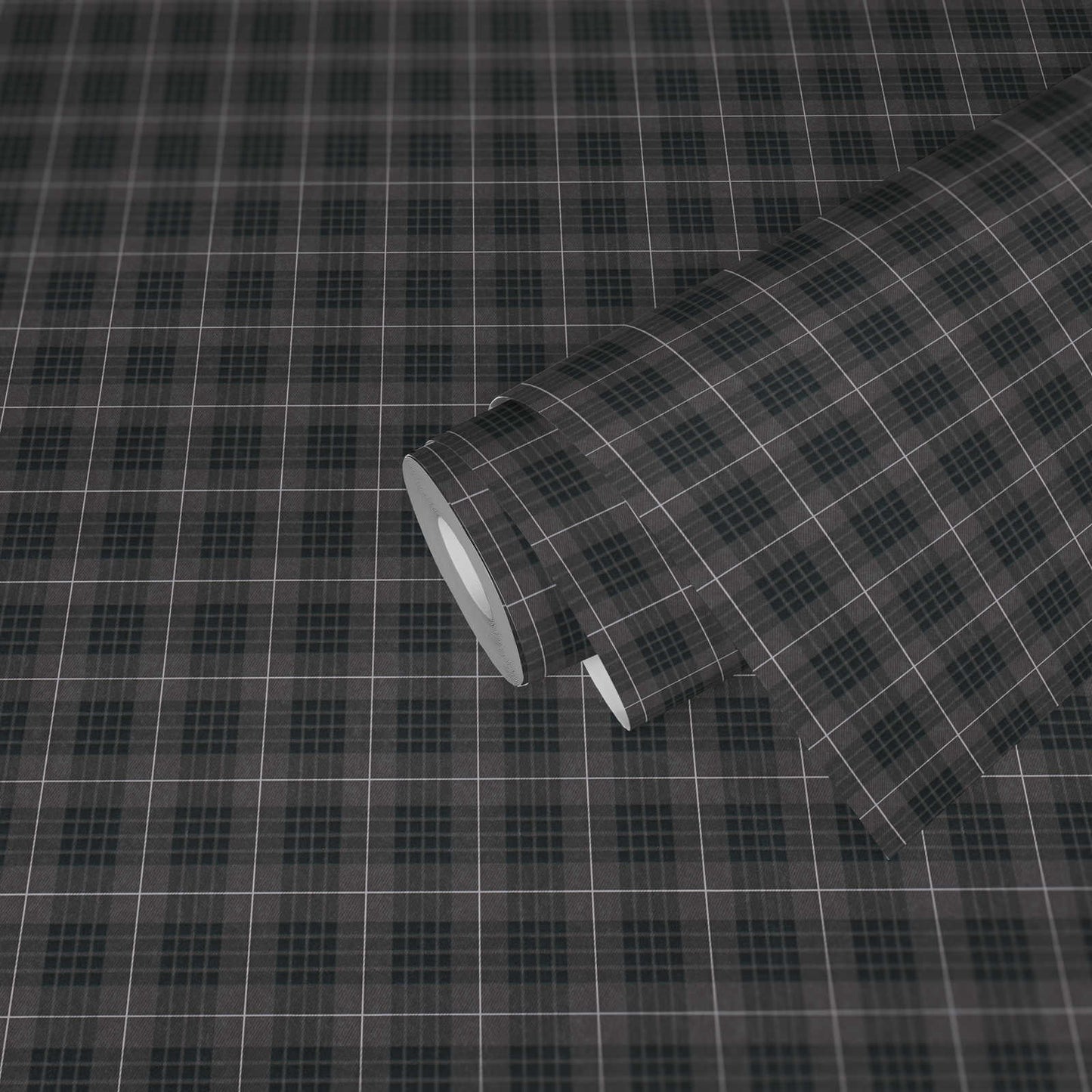 Tartan The Wallpaper - Dark Grey
