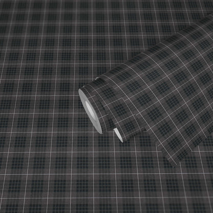 Tartan The Wallpaper - Dark Grey