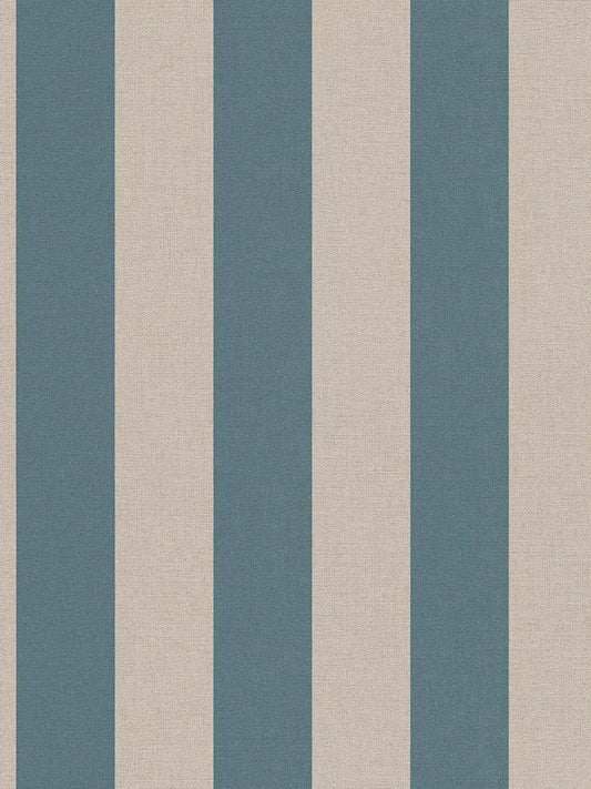 Bold Bands - Stripe Wallpaper - Blue