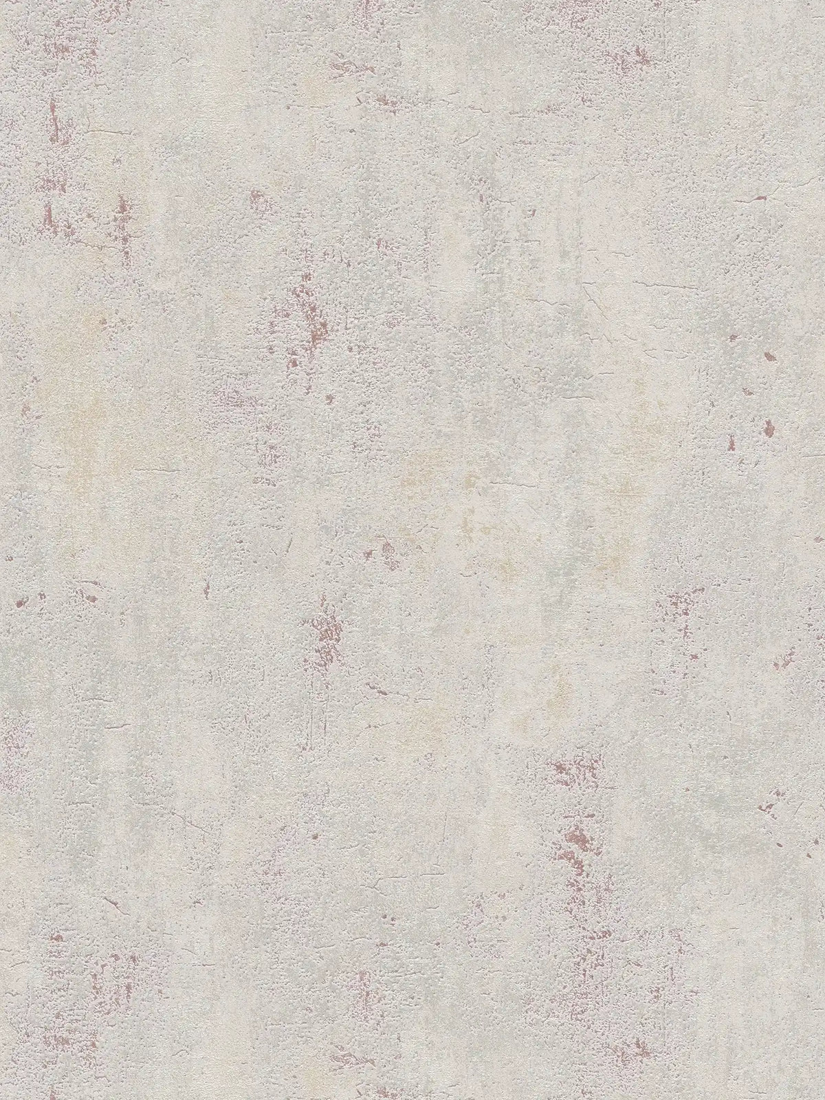 Sample - New York Plaster Wallpaper - Beige/Grey/Red
