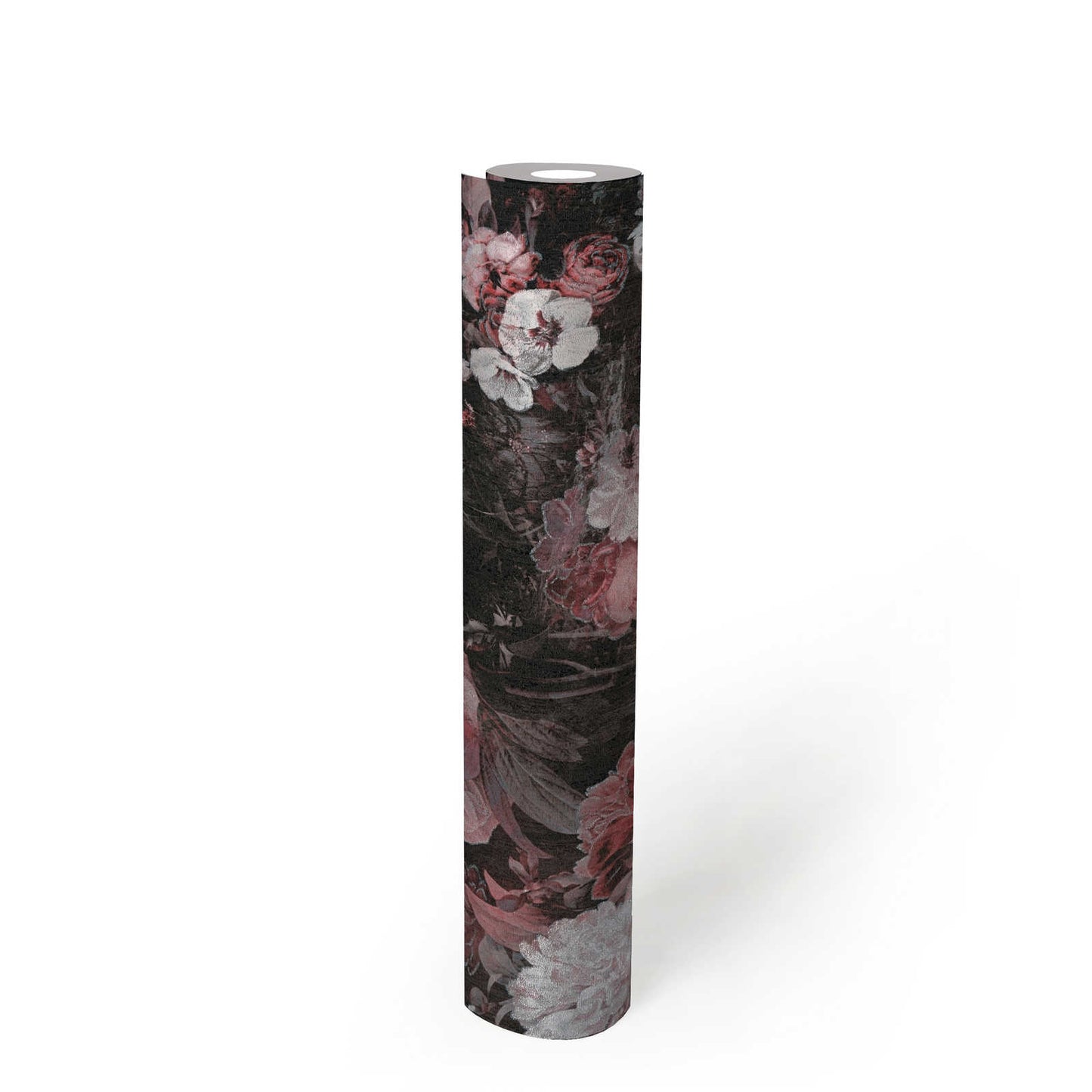 Melody Floral Wallpaper - Grey/Pink