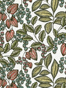 Floral Vine Wallpaper - White/Green