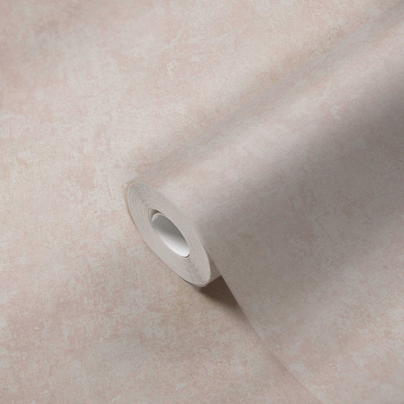 Plaster look wallpaper - Pink